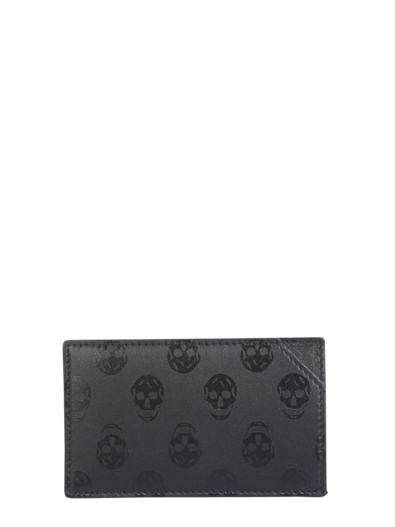 Alexander McQueen Leather Card Holder - Black