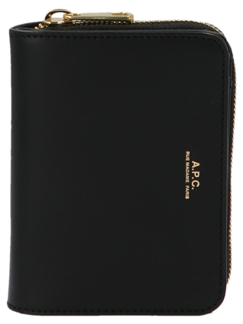 A.P.C. 'compact Emanuelle' Wallet - Black