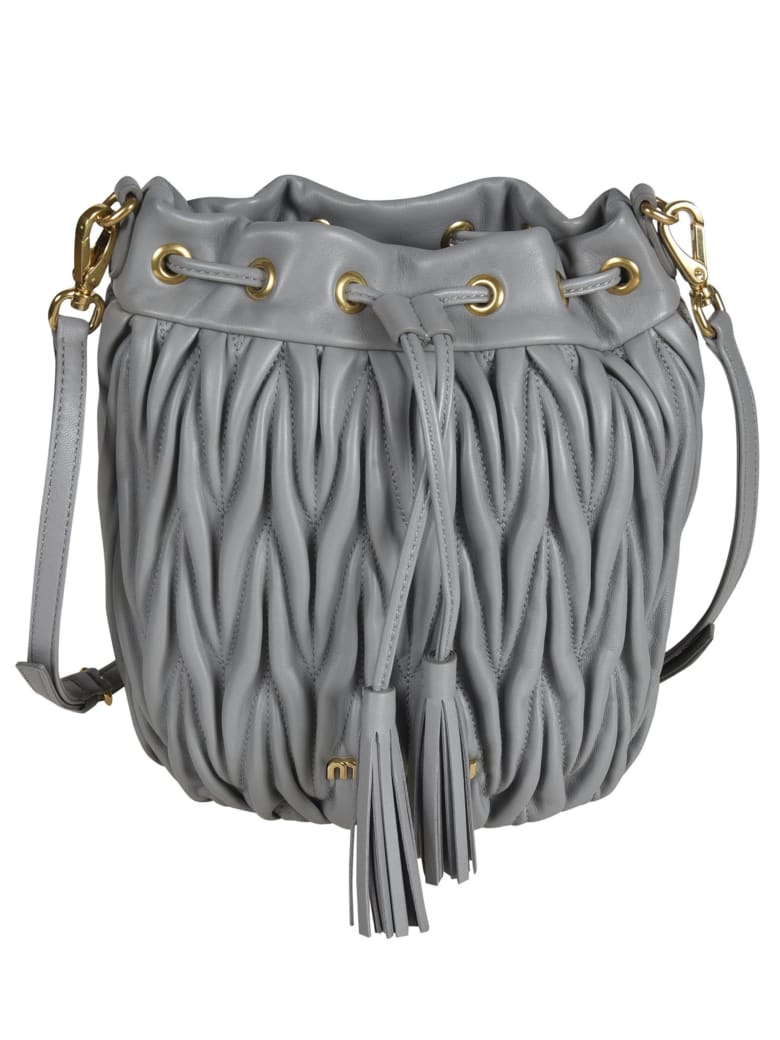 Miu Miu Matelassé Bucket Bag - Nube