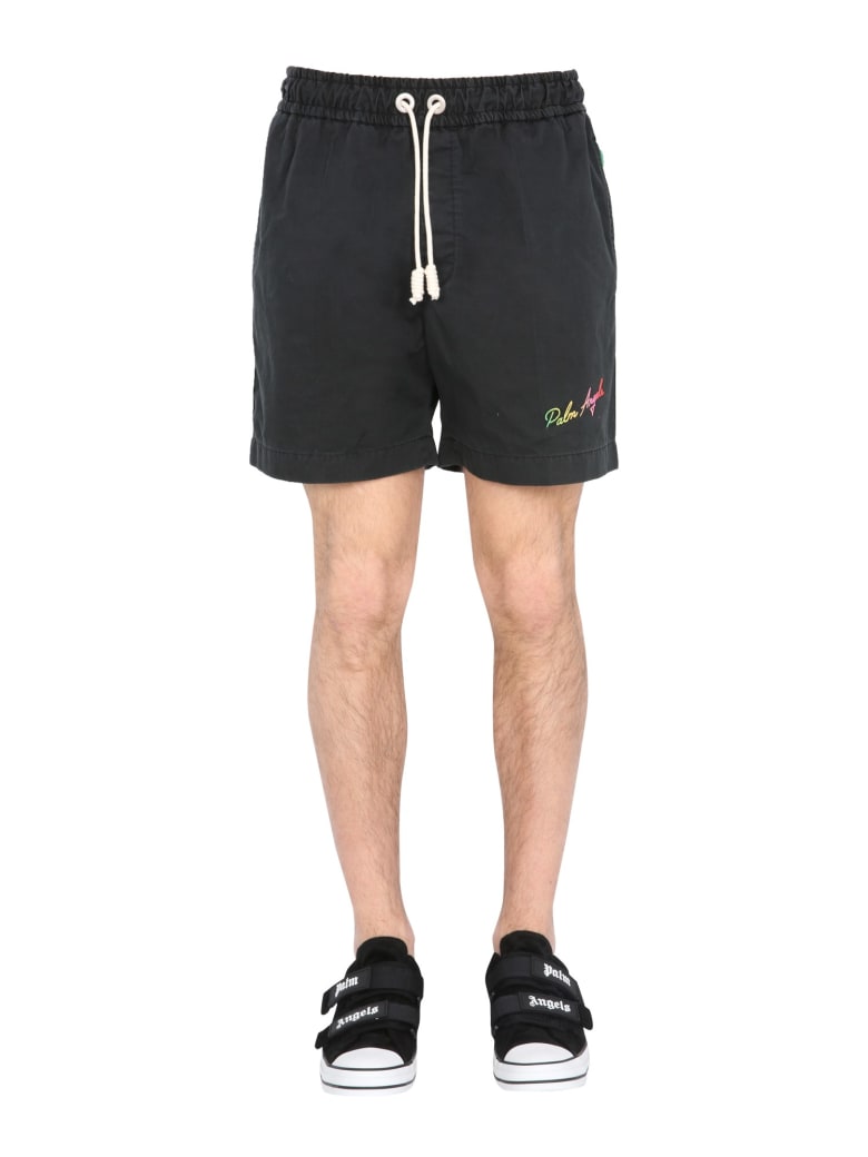 Palm Angels Exodus Bermuda - Black Multicolor