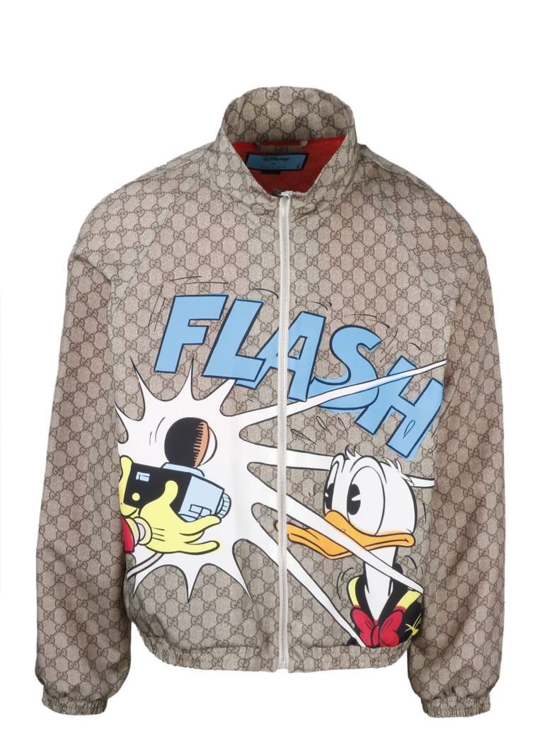 Gucci Gg Donal Duck Disney X Blouson - Camel/Blu