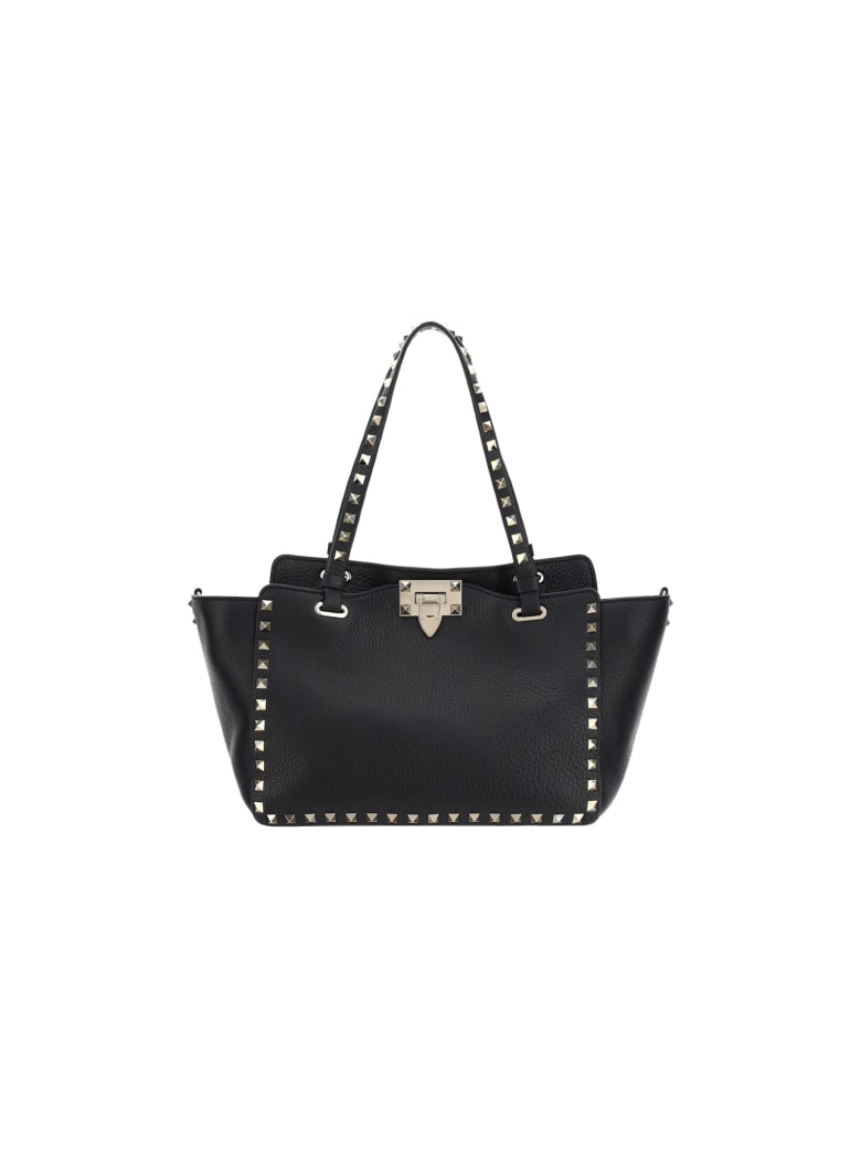 Valentino Garavani Small Rockstud Tote Bag - Nero