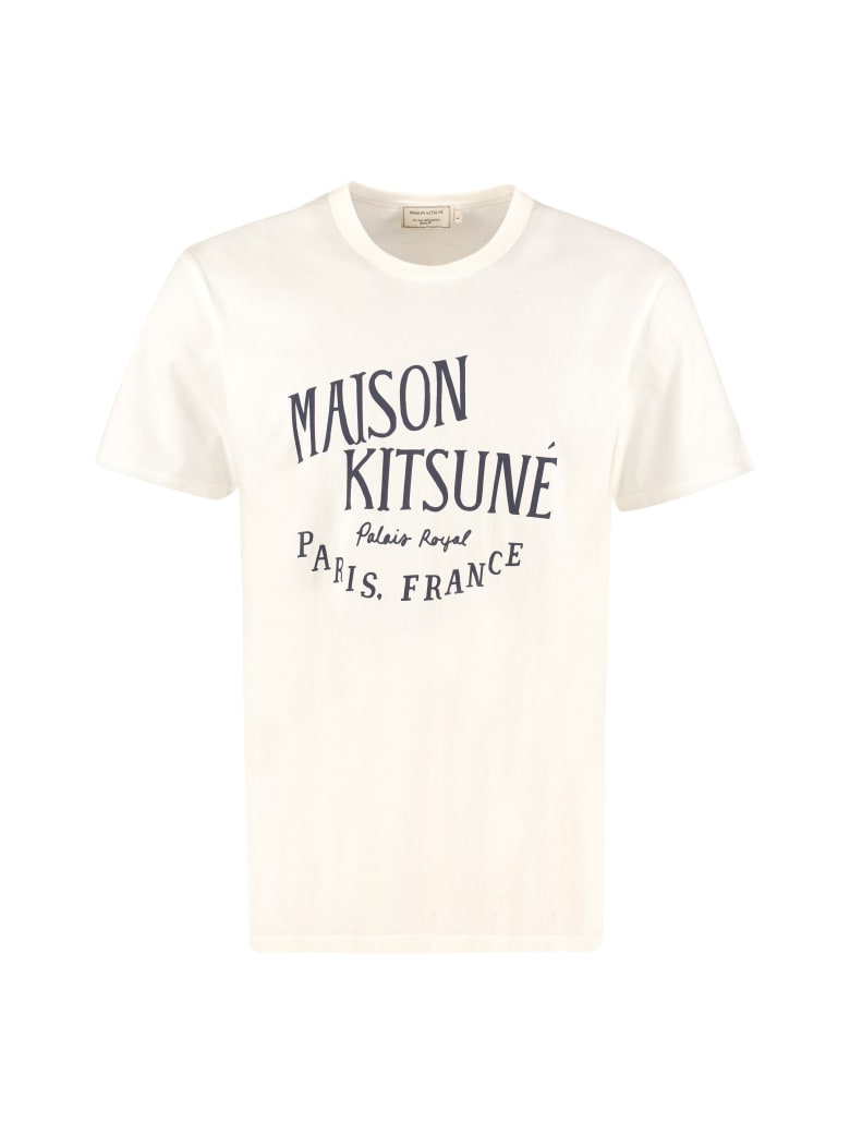 Maison Kitsuné Palais Royal Cotton T-shirt - panna
