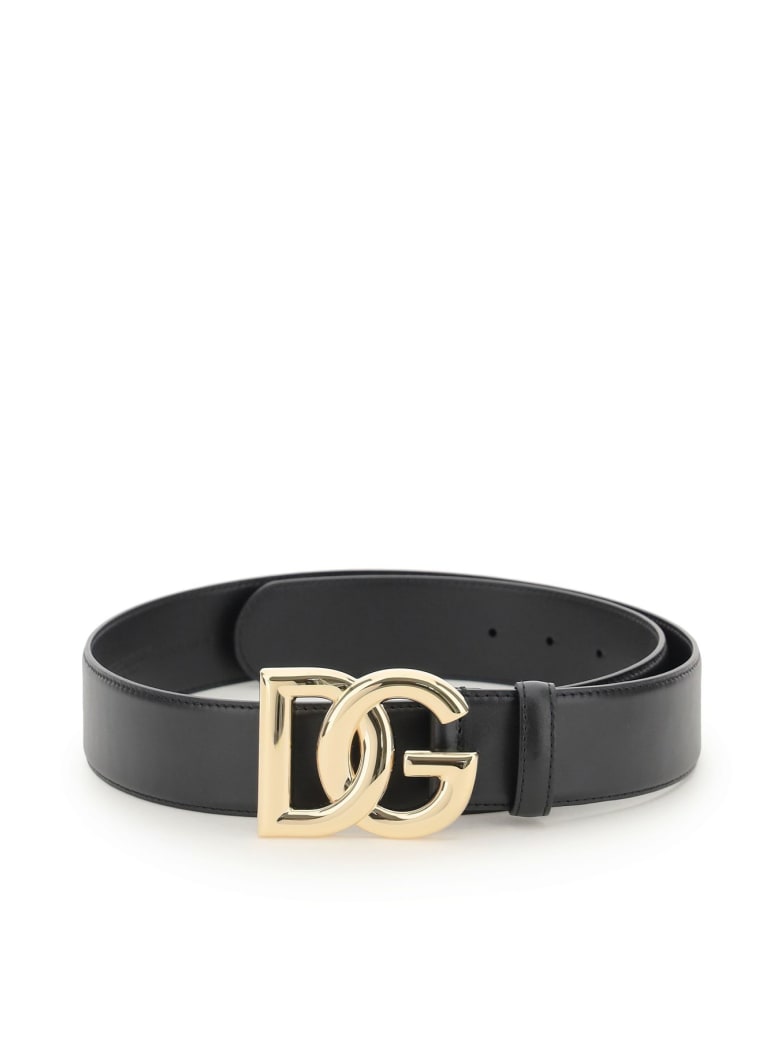 Dolce & Gabbana Smooth Calfskin Belt - Nero