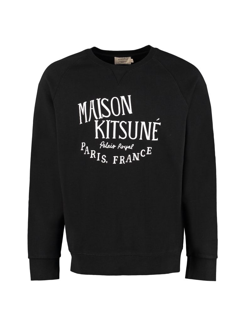 Maison Kitsuné Palais Royal Cotton Sweatshirt - black