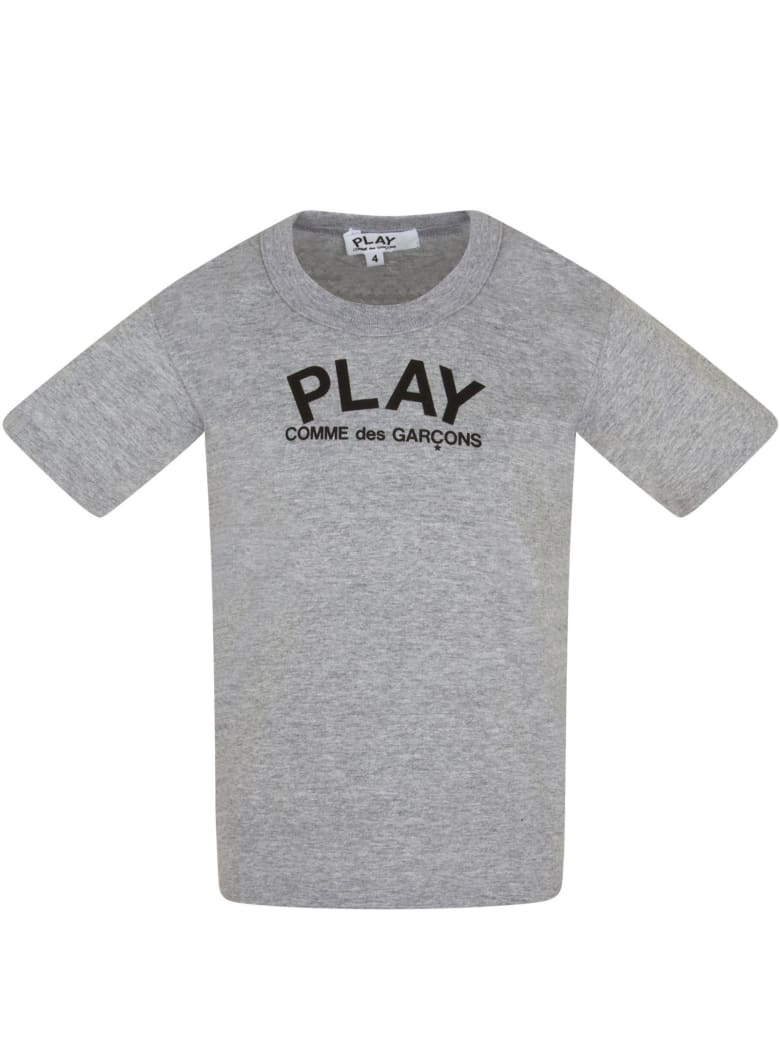 Comme des Garçons Play Grey T-shirt For Kids - Grey