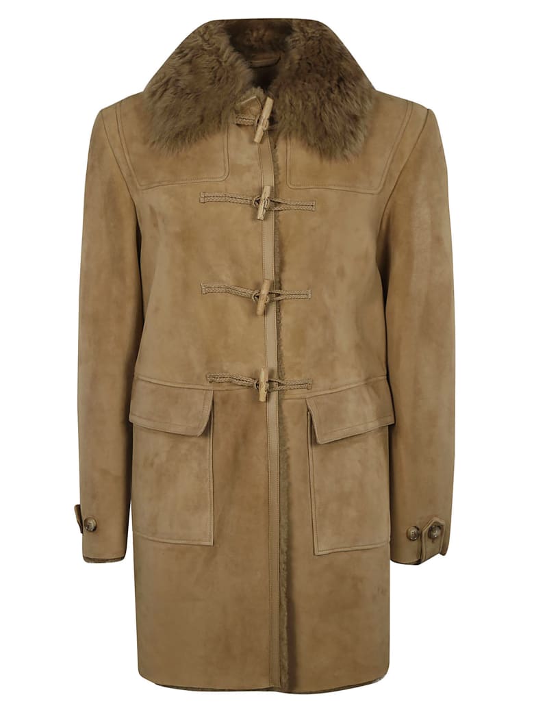 Desa 1972 Curly Suede Coat - Cork