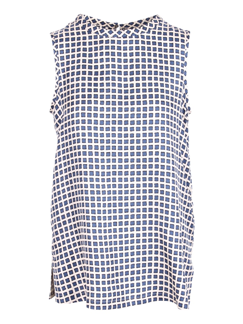 'S Max Mara 'zarella' Silk Top - Blue