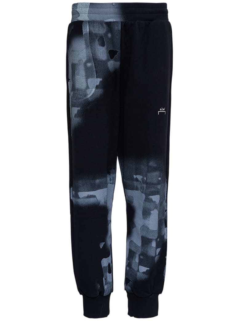A-COLD-WALL Brush Stroke Jersey Jogger With Logo - Black