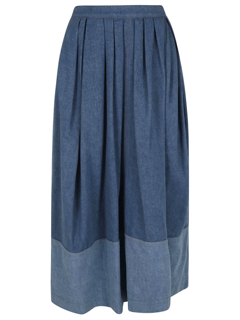 Chloé Wide Fit Trousers - Blue