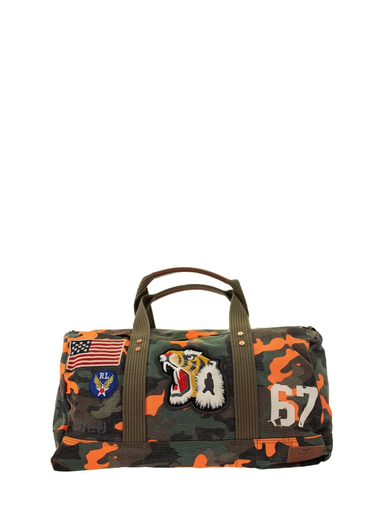 Ralph Lauren Duffle Bag In Camouflage Canvas With Tiger | italist