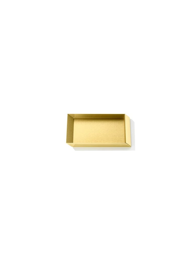 Ghidini 1961 Axonometry - Rectangular Small Tray Polished Brass - Polished brass