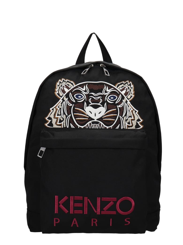Kenzo Backpack In Black Polyester - black