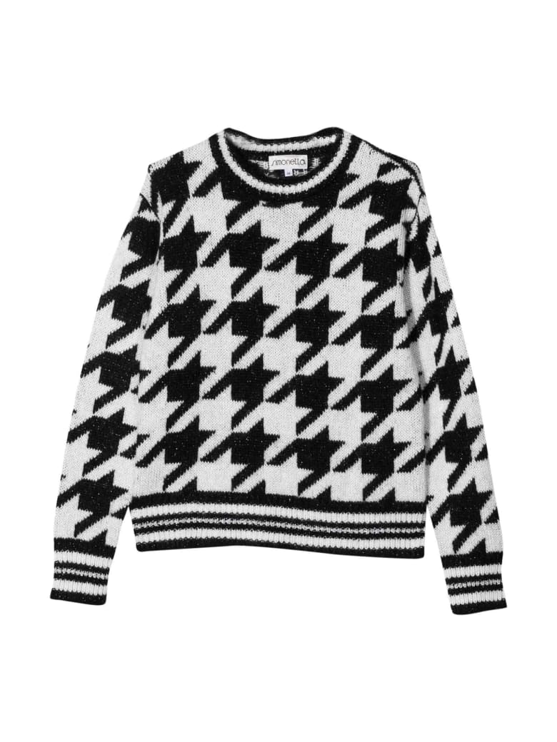 Simonetta Kids Girl Sweater - Nero/argento
