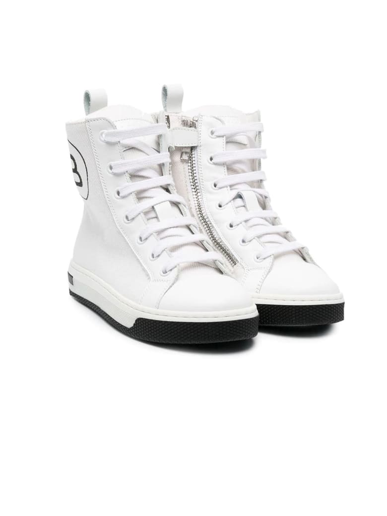 Balmain White High-top Trainers - Bianco