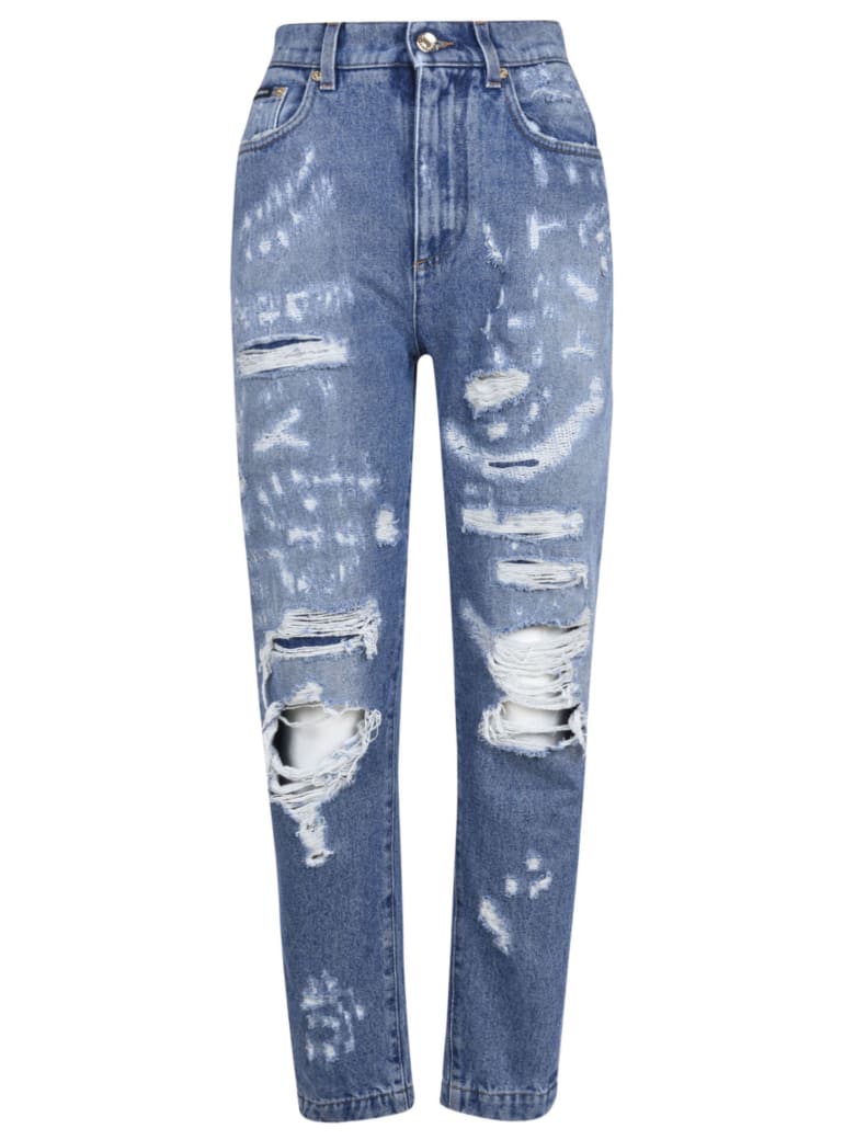 Dolce & Gabbana Distressed Jeans - Blue