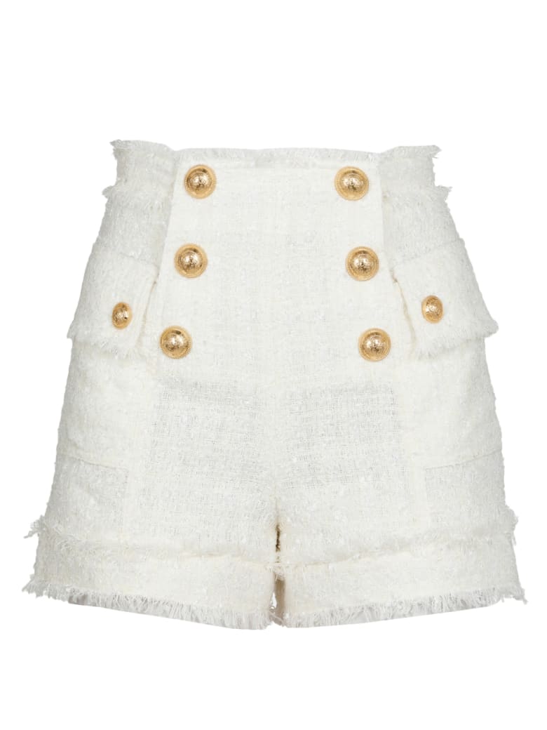 Balmain Short With Buttons - NATUREL