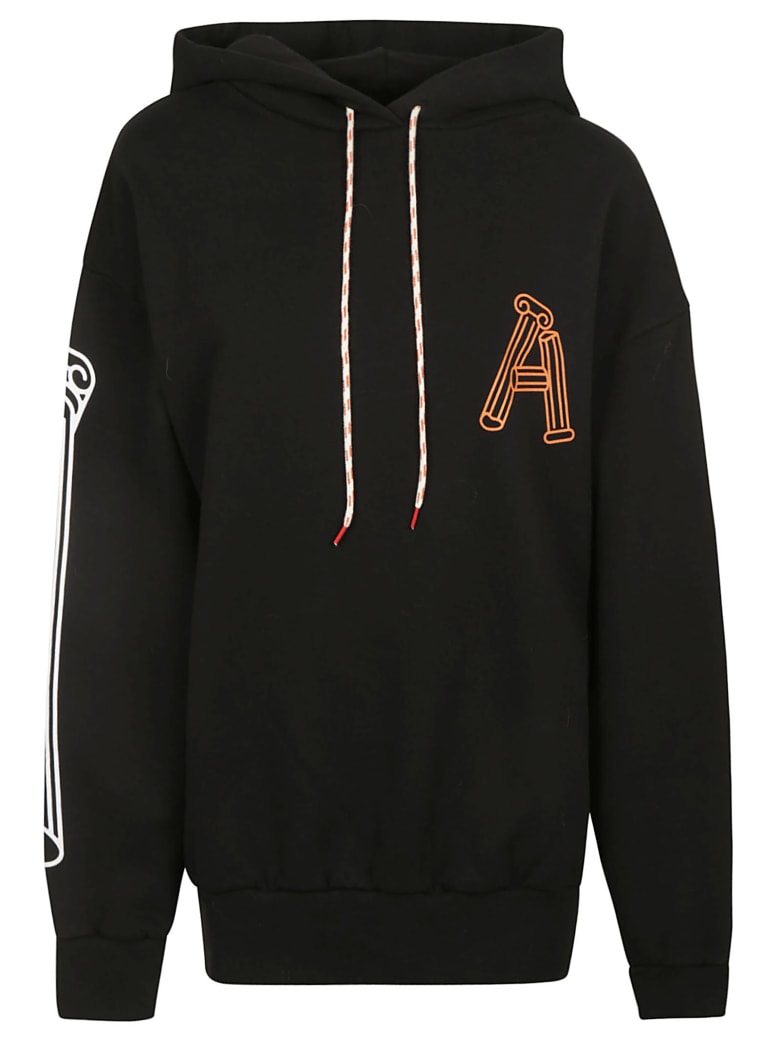 Aries Greek Column Hoodie - Black