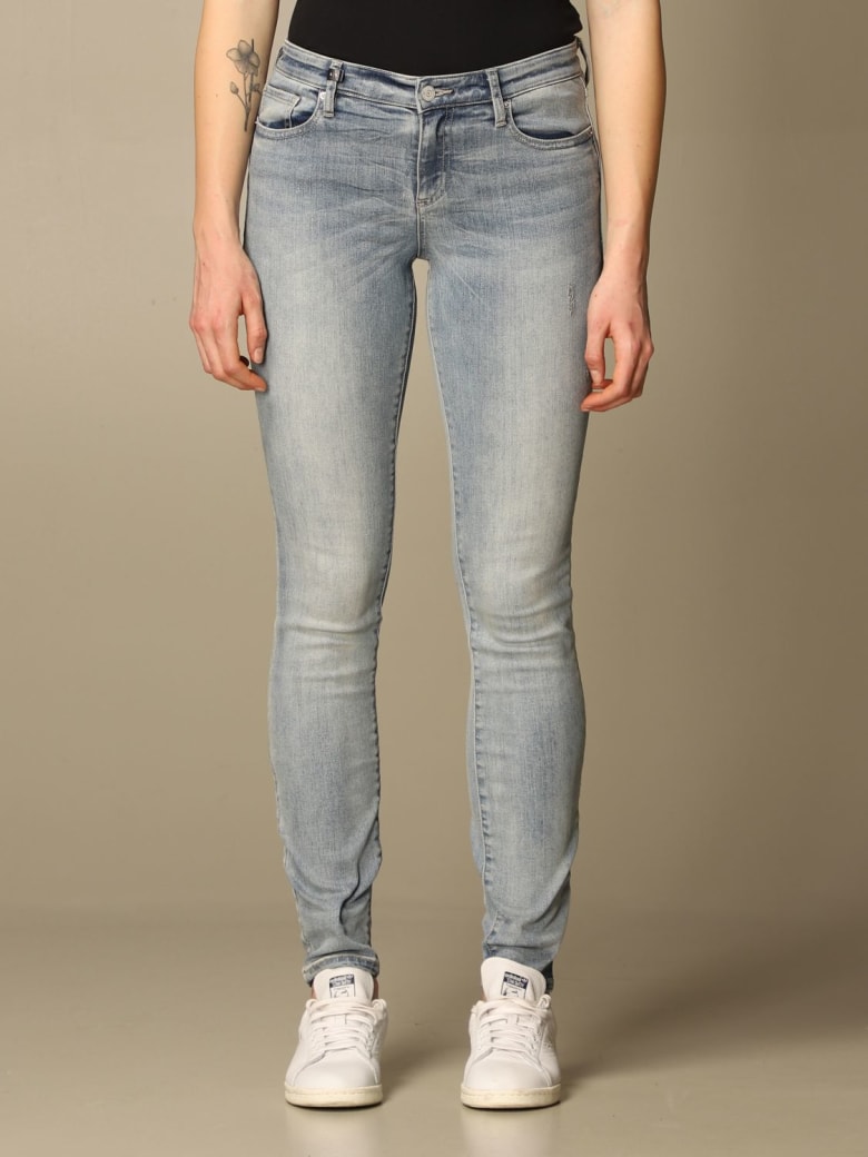 Armani Collezioni Armani Exchange Jeans Armani Exchange Jeans In Skinny Washed Denim - Stone Washed