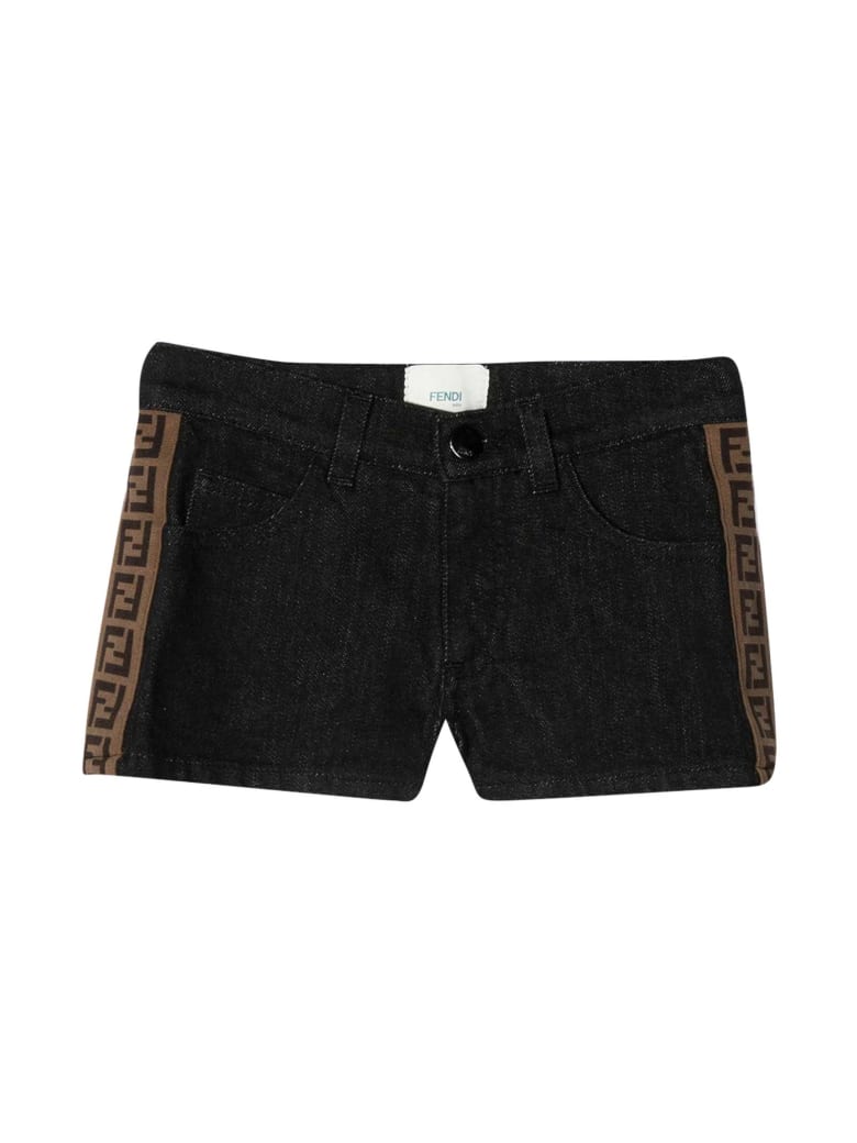 black fendi shorts