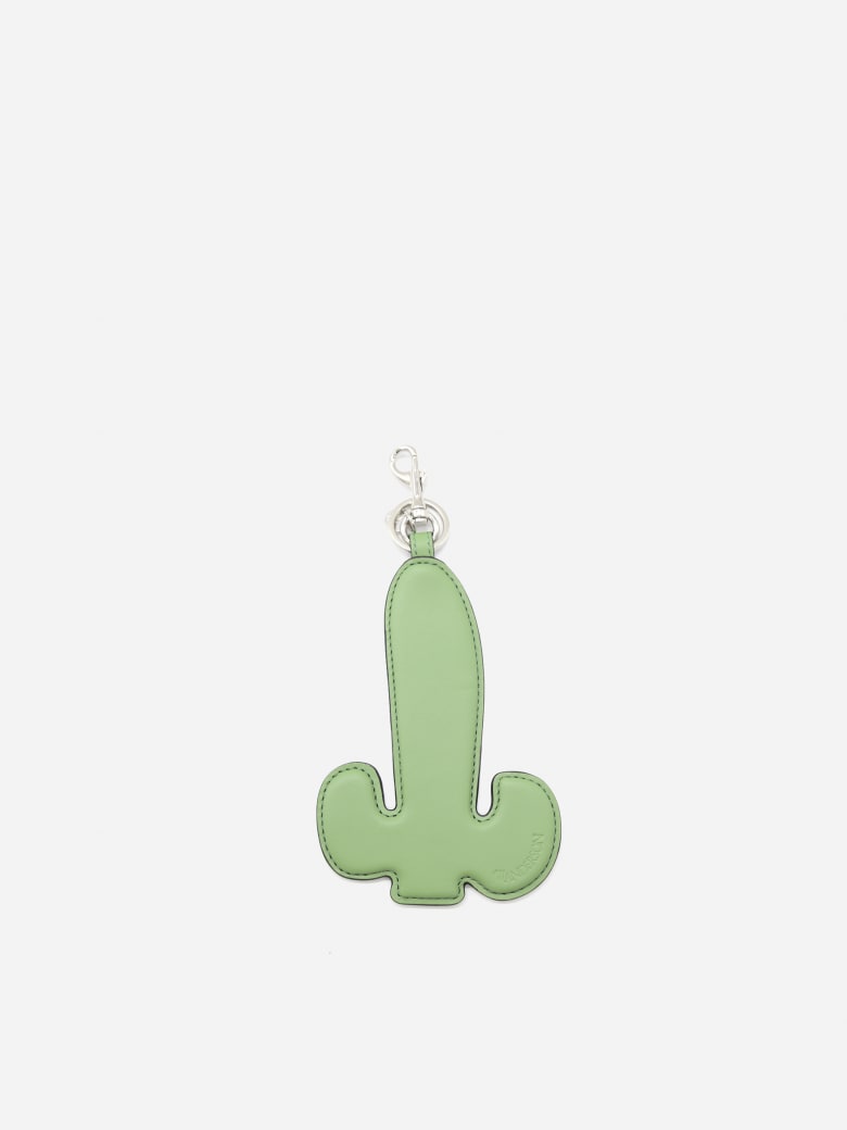 J.W. Anderson Leather Cactus Keychain - Green