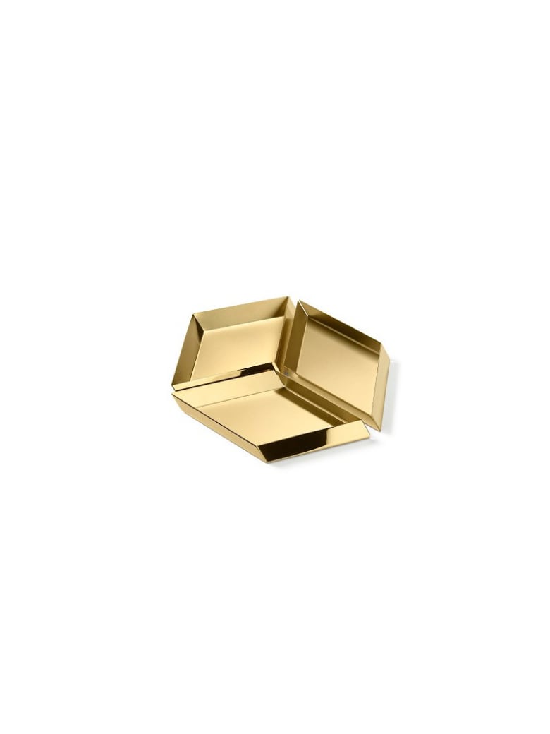 Ghidini 1961 Axonometry - Large Cube Polished Brass - Polished brass