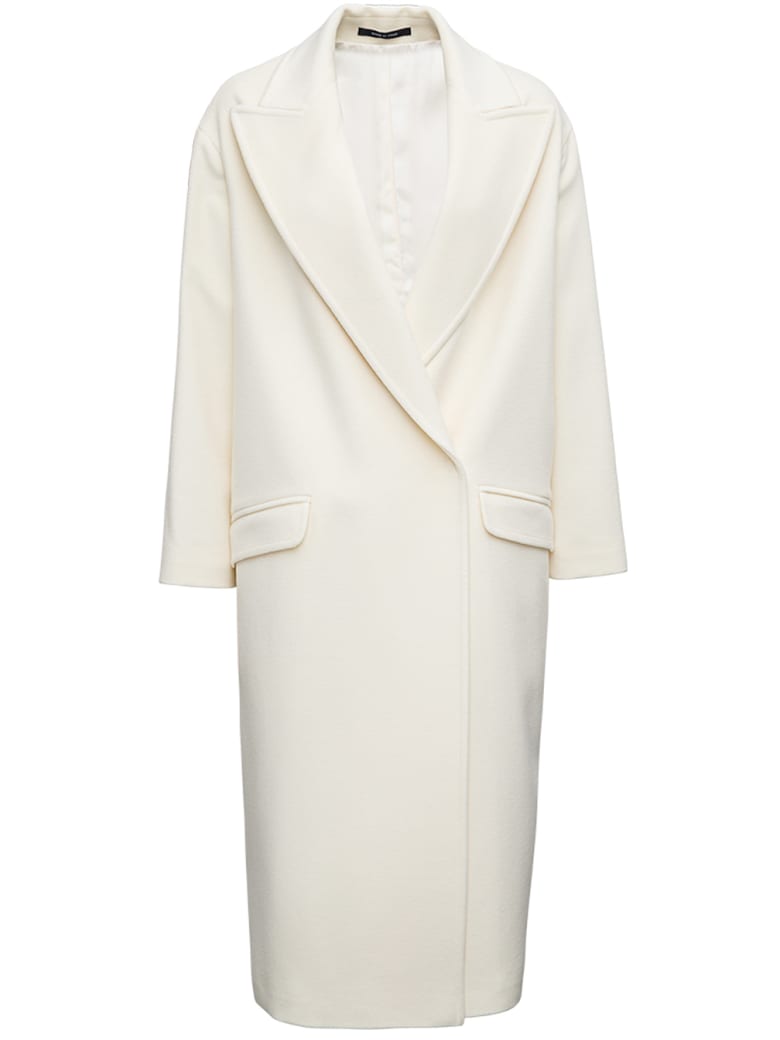 Tagliatore Monopetto Over In Panno - White
