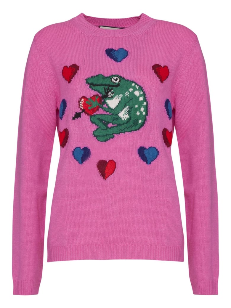 Gucci Logo Inlaid Sweater In Pink | italist, ALWAYS LIKE A SALE