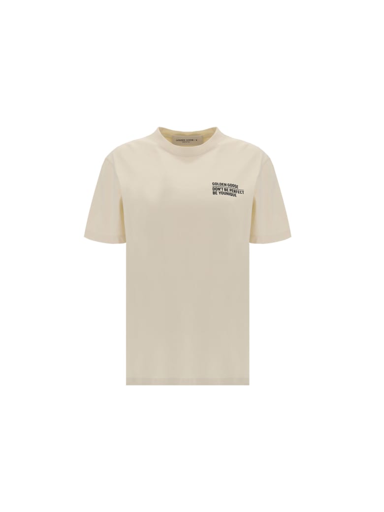 Golden Goose T-shirt - Bone white/black