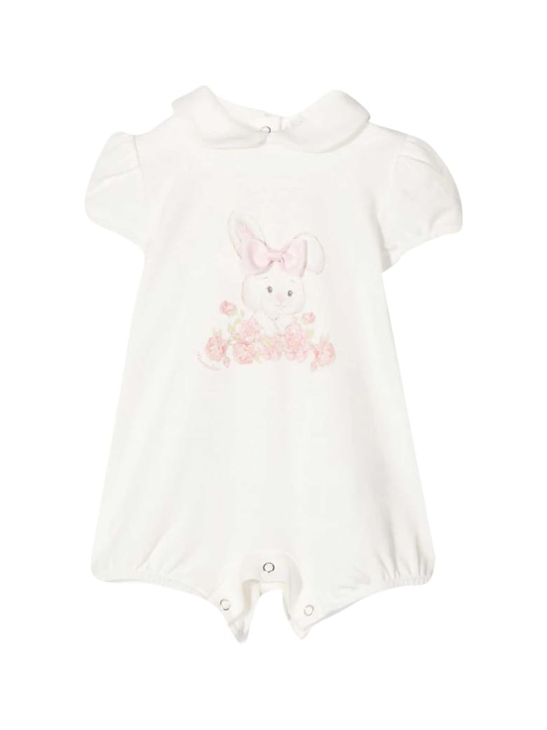 Monnalisa White Monnalisa Baby Suit 