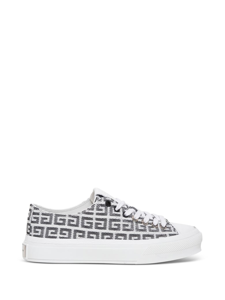 Givenchy 4g Jacquard City Sneakers - White/black