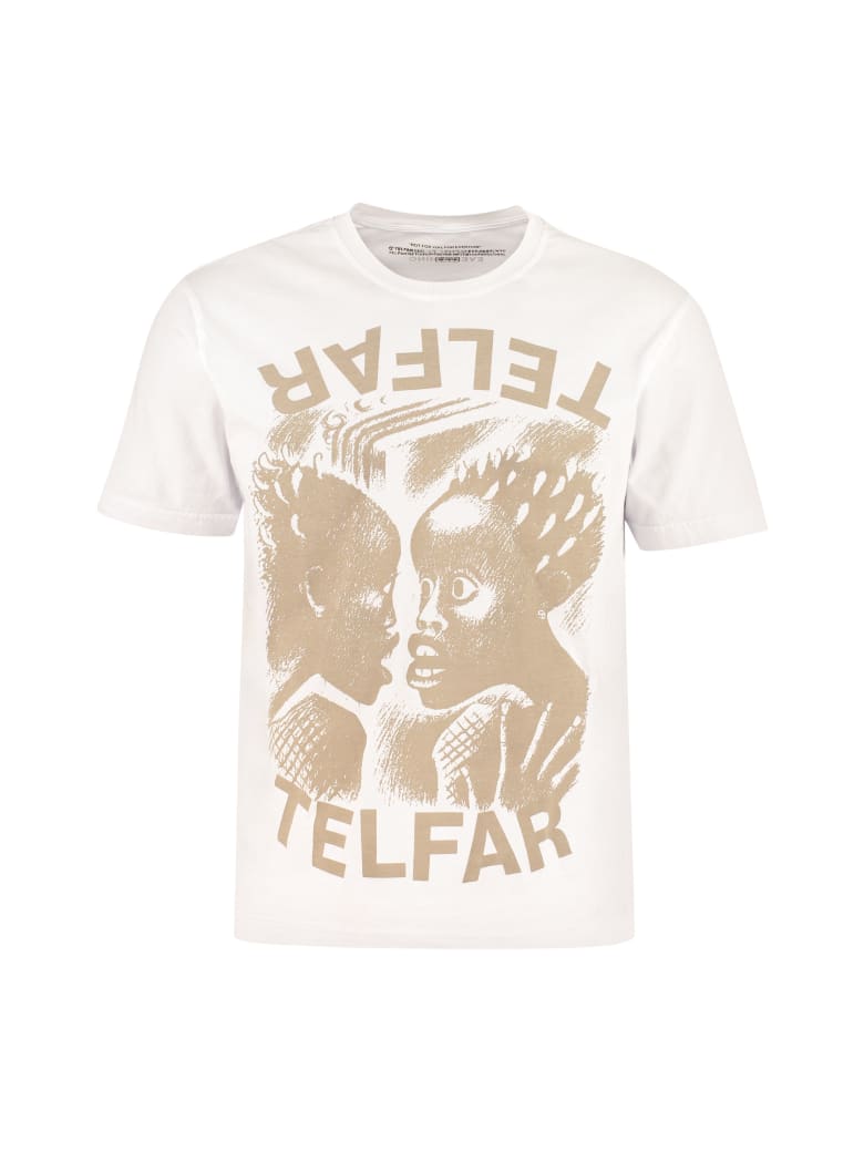 Telfar Printed Cotton T-shirt - White