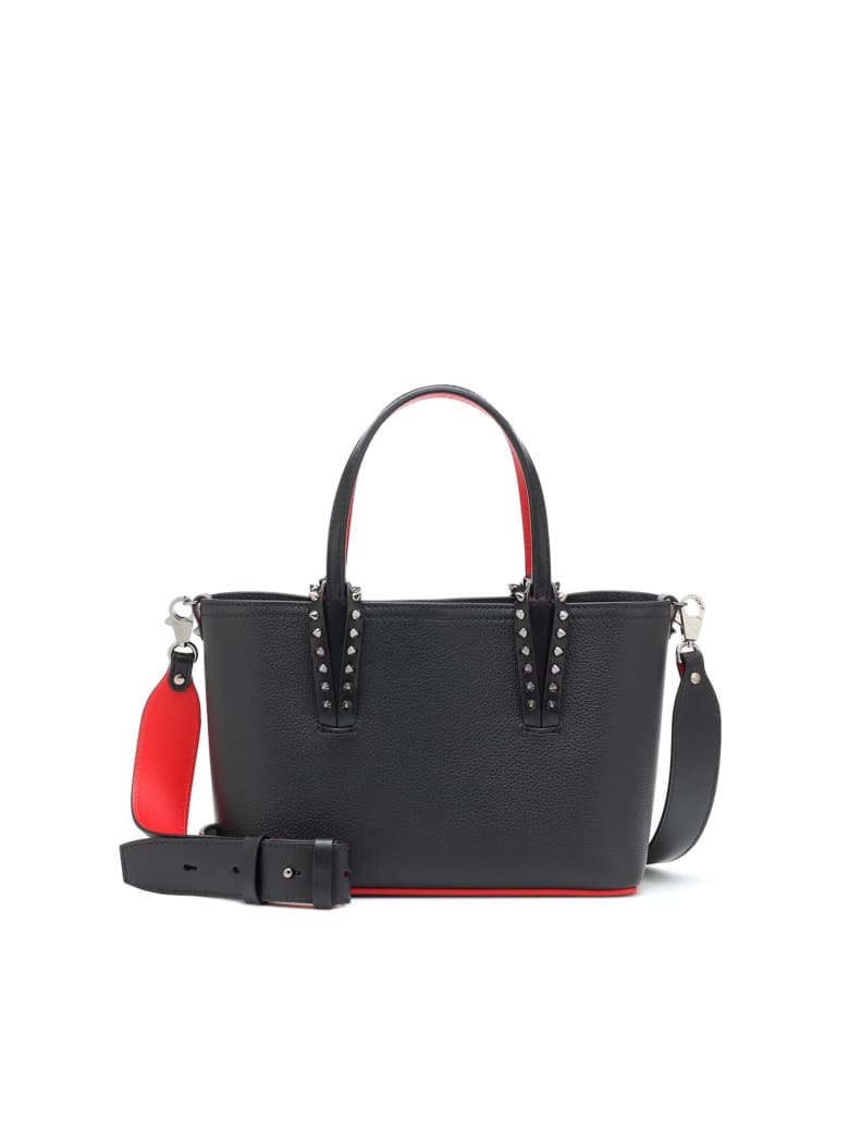 Christian Louboutin Black Leather Cabata Mini Bag - BLACK