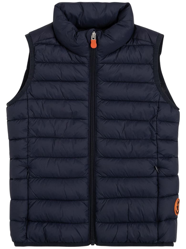 Save the Duck Andy Blue Ecological Sleeveless Down Jacket - Blu