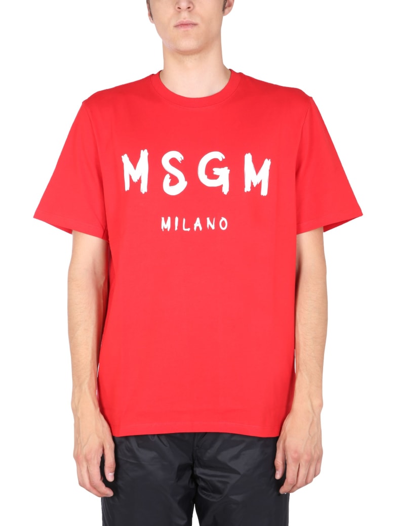 MSGM ロゴTシャツ Lサイズ Ninki ga Takai - Tシャツ/カットソー(半袖 