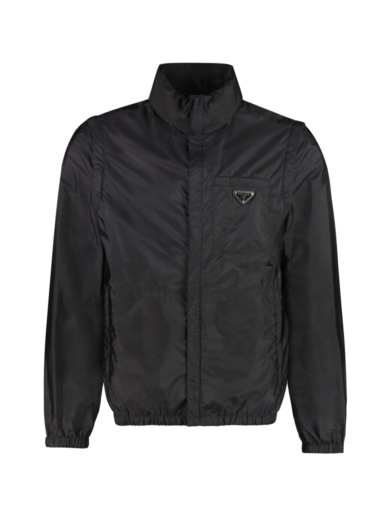 Prada Nylon Windbreaker-jacket - black