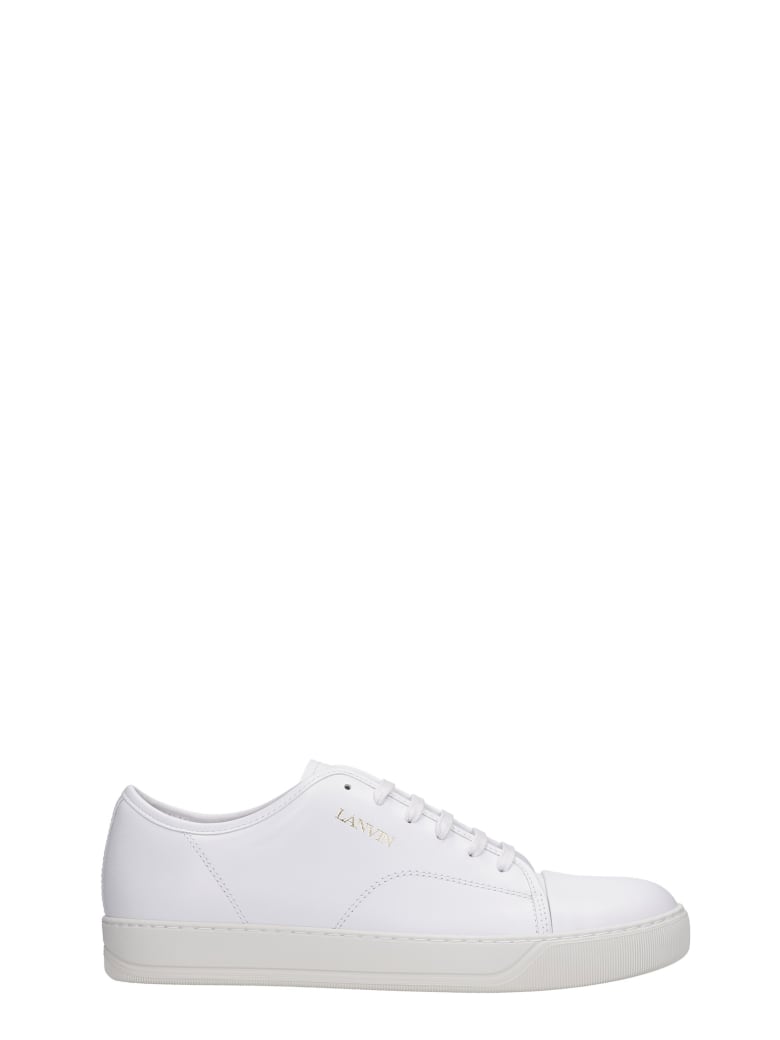 Lanvin Dbb1 Sneakers In White Leather - white