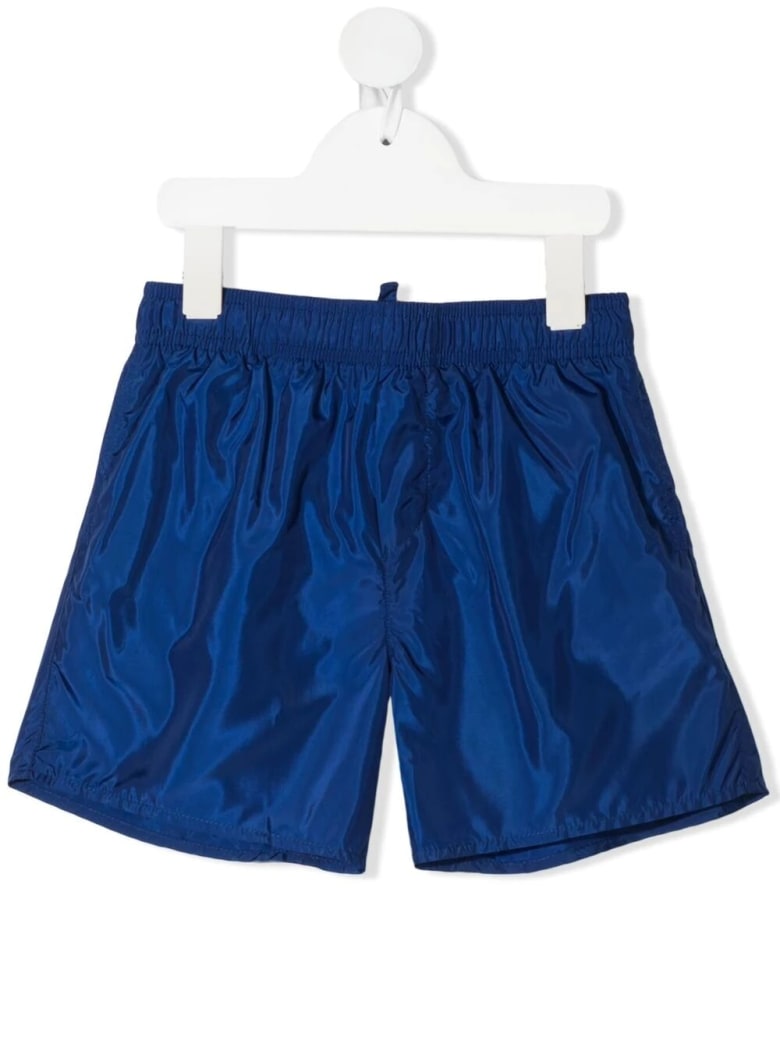 Dsquared2 Blue D2kids Boxer Logo Swim Shorts