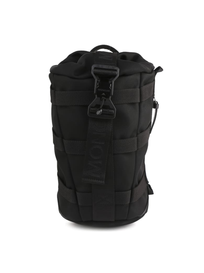 Moncler Black One Shoulder Backpack In Technical Fabric | italist