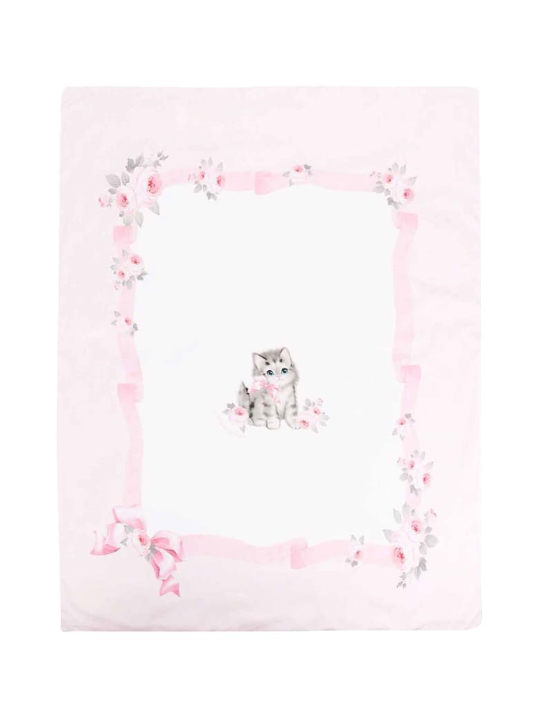 Monnalisa Pink Blanket - Panna/rosa