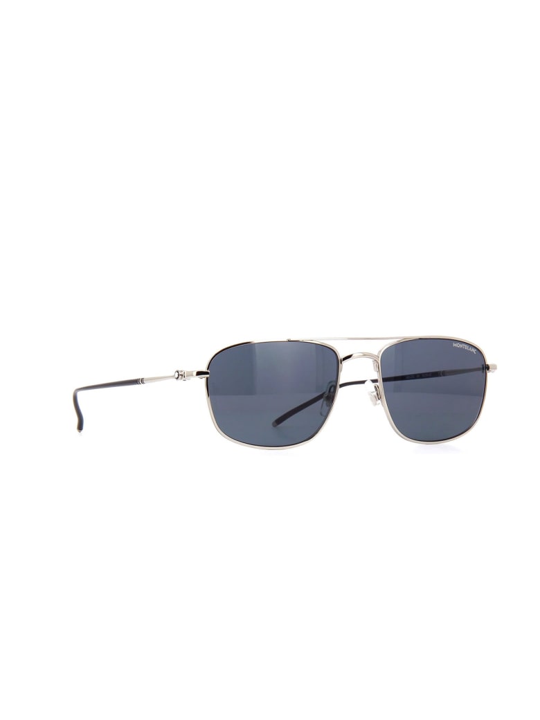 Montblanc MB0127S Sunglasses - Silver Silver Grey