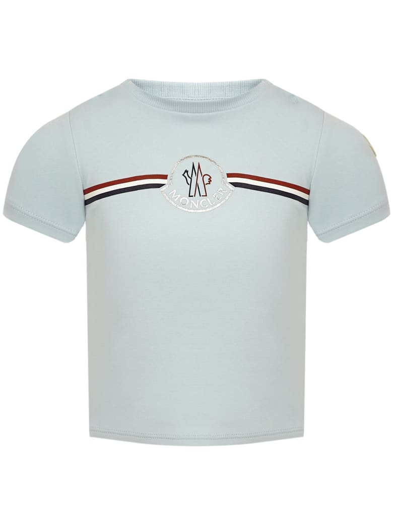 Moncler Enfant T-shirt - Light blue