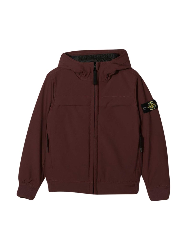 red stone island jacket junior