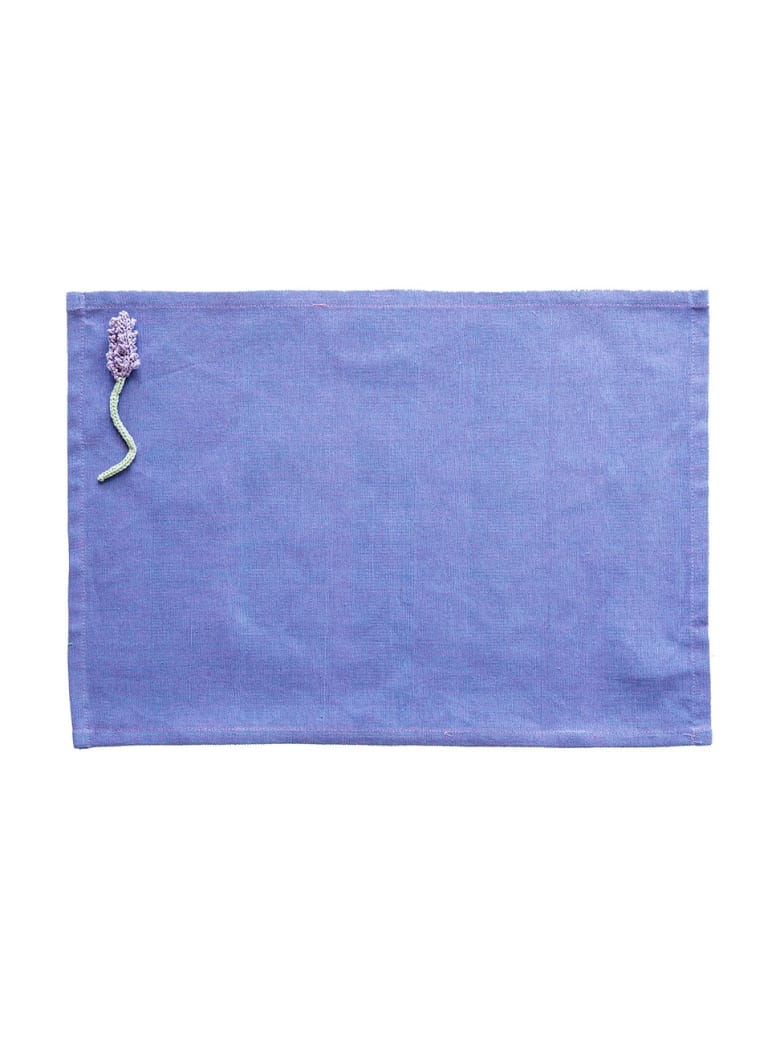 Le Botteghe su Gologone Placemats Crochet 35x45 Cm - Blueviolet