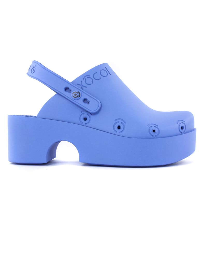 Xocoi Light Blue Glocs Sandals - Bluette