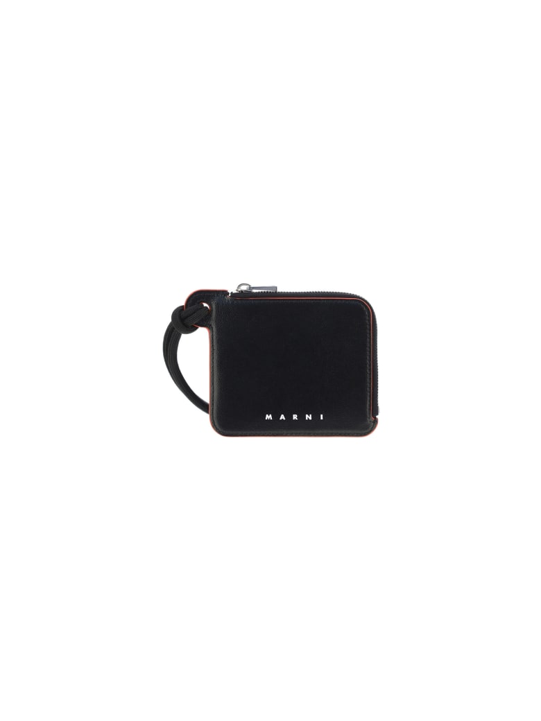 Marni Wallet - Black+navy blue