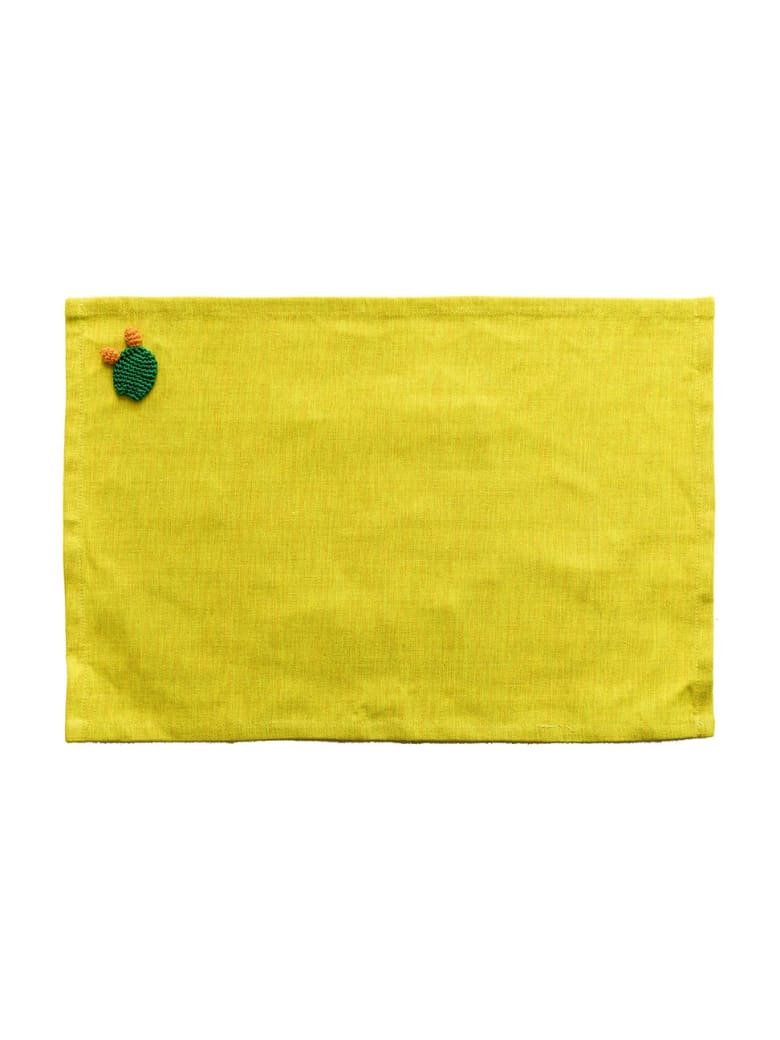 Le Botteghe su Gologone Placemats Crochet 35x45 Cm - Yellow
