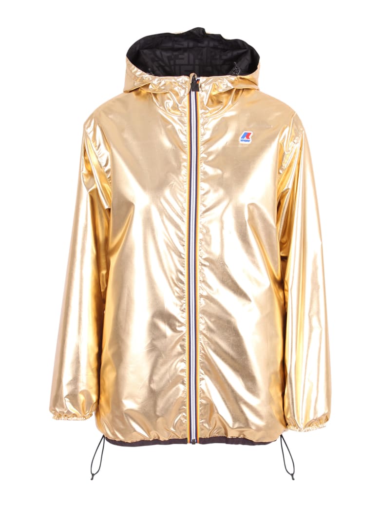 Fendi X K-way Polyester Jacket - Gold