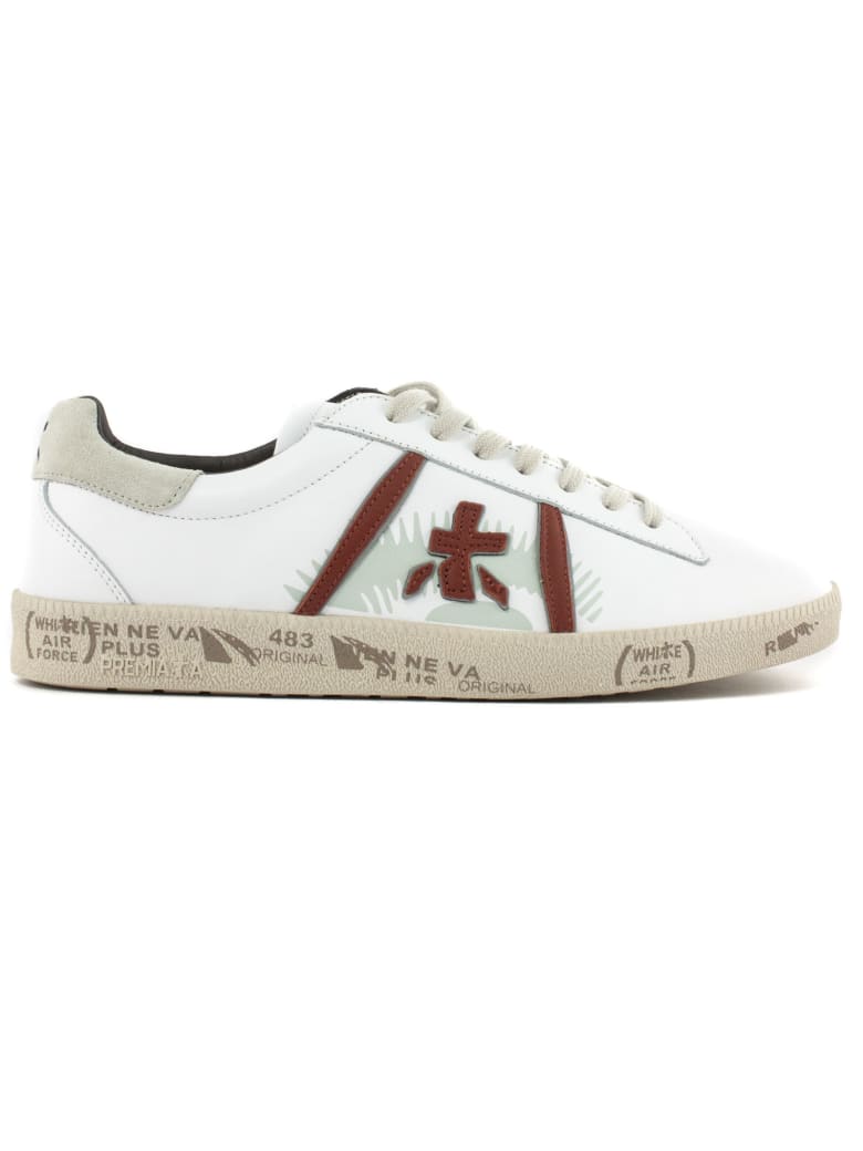 Premiata White Leather Andy Sneakers - Bianco