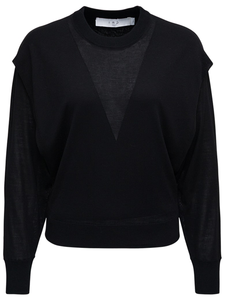 IRO Black Wool And Silk Sweater - Black